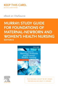 cover image - Study Guide for Foundations of Maternal-Newborn and Women's Health Nursing - Elsevier eBook on VitalSource (Retal Access Card),8th Edition