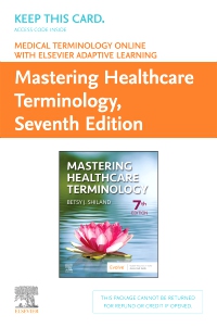 cover image - Medical Terminology Online with Elsevier Adaptive Learning for Mastering Healthcare Terminology (Retail Access Card),7th Edition