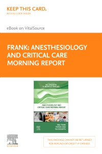cover image - Anesthesiology and Critical Care Morning Report - Elsevier eBook on VitalSource (Retail Access Card),1st Edition