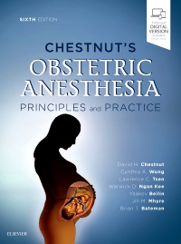 cover image - Chestnut's Obstetric Anesthesia: Principles and Practice - Elsevier eBook on VitalSouce,6th Edition
