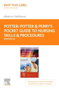 cover image - Potter & Perry’s Pocket Guide to Nursing Skills & Procedures - Elsevier eBook on VitalSource (Retail Access Card),10th Edition