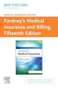cover image - Medical Insurance Online for Fordney’s Medical Insurance and Billing (Access Code),15th Edition