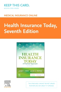 cover image - Medical Insurance Online for Health Insurance Today (Access Code),7th Edition
