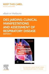 cover image - Clinical Manifestations and Assessment of Respiratory Disease - Elsevier eBook on VitalSource (Retail Access Card),9th Edition