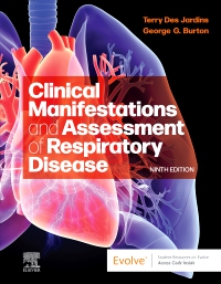 cover image - Evolve Resources for Clinical Manifestations & Assessment of Respiratory Disease,9th Edition