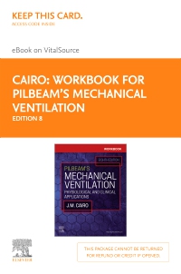 cover image - Workbook for Pilbeam's Mechanical Ventilation Elsevier eBook on VitalSource (Retail Access Card),8th Edition