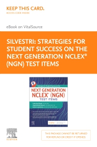 cover image - Strategies for Student Success on the Next Generation NCLEX® (NGN) Test Items - Elsevier E-Book on VitalSource (Retail Access Card),1st Edition