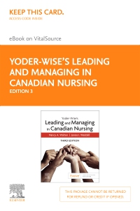 cover image - Yoder-Wise's Leading and Managing in Canadian Nursing Elsevier eBook on VitalSource (Retail Access Card),3rd Edition