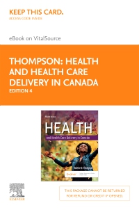 cover image - Health and Health Care Delivery in Canada Elsevier eBook on VitalSource (Retail Access Card),4th Edition