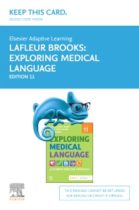 cover image - Elsevier Adaptive Learning for Exploring Medical Language (Access Card),11th Edition