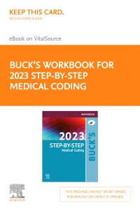 cover image - Workbook for Buck's 2023 Step-by-Step Medical Coding - Elsevier E-Book on VitalSource (Retail Access Card),1st Edition
