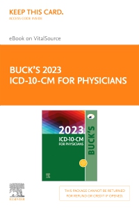 cover image - Buck's 2023 ICD-10-CM Physician Edition - Elsevier E-Book on VitalSource (Retail Access Card),1st Edition