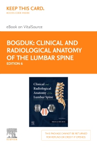cover image - Clinical and Radiological Anatomy of the Lumbar Spine - Elsevier E-Book on VitalSource (Retail Access Card),6th Edition