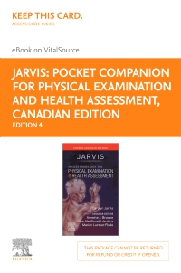 cover image - Pocket Companion for Physical Examination and Health Assessment - Elsevier eBook on VitalSource (Retail Access Card),4th Edition