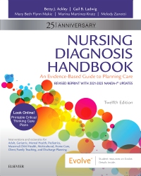 cover image - Evolve Resources for Nursing Diagnosis Handbook, 12th Edition Revised Reprint with 2021-2023 NANDA-I® Updates,12th Edition
