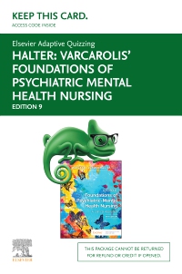 cover image - Elsevier Adaptive Quizzing for Halter Varcarolis' Foundations of Psychiatric-Mental Health Nursing (Access Card),9th Edition