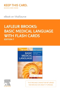 cover image - Basic Medical Language with Flash Cards Elsevier eBook on VitalSource (Retail Access Card),7th Edition
