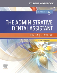 cover image - Student Workbook for The Administrative Dental Assistant - Revised Reprint - Elsevier E-Book on VitalSource,5th Edition