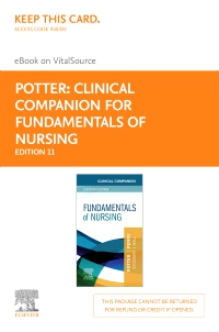 cover image - Clinical Companion for Fundamentals of Nursing - Elsevier eBook on VitalSource (Retail Access Card),11th Edition
