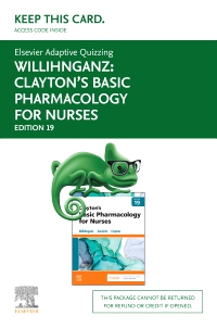 cover image - Elsevier Adaptive Quizzing for Clayton's Basic Pharmacology for Nurses (Access Card),19th Edition