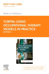 cover image - Using Occupational Therapy Models in Practice - Elsevier eBook on VitalSource (Retail Access Card),2nd Edition