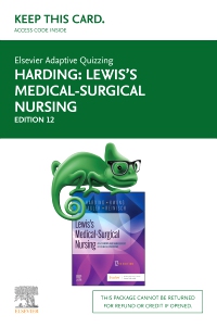 cover image - Elsevier Adaptive Quizzing for Lewis Medical-Surgical Nursing (Access Card),12th Edition