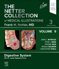 cover image - The Netter Collection of Medical Illustrations: Digestive System, Volume 9, Part II – Lower Digestive Tract,3rd Edition