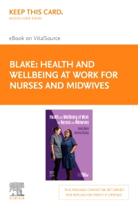 cover image - Health and Wellbeing at Work for Nurses and Midwives - Elsevier eBook on VitalSource (Access Card),1st Edition