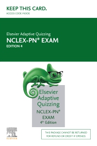 cover image - Elsevier Adaptive Quizzing for the NCLEX-PN Exam (Access Card),4th Edition