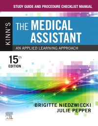 cover image - Study Guide and Procedure Checklist Manual for Kinn's The Medical Assistant - Elsevier E-Book on VitalSource,15th Edition