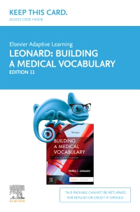 cover image - Elsevier Adaptive Learning for Building a Medical Vocabulary (Access Card),11th Edition