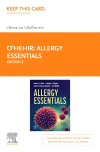 cover image - Allergy Essentials - Elsevier E-Book on VitalSource (Retail Access Card),2nd Edition