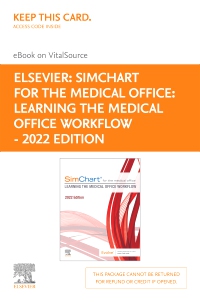 cover image - SimChart for the Medical Office:Learning the Medical Office Workflow - 2022 Edition - Elsevier E-Book on VitalSource (Retail Access Card),1st Edition