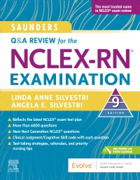 cover image - Saunders Q & A Review for the NCLEX-RN® Examination - Elsevier eBook on VitalSource,9th Edition