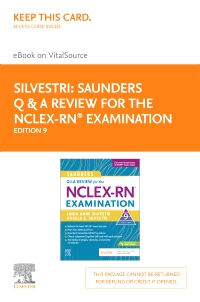 cover image - Saunders Q & A Review for the NCLEX-RN® Examination - Elsevier eBook on VitalSource (Retail Access Card),9th Edition