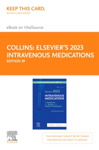 cover image - Elsevier’s 2023 Intravenous Medications – Elsevier eBook on VitalSource (Retail Access Card),39th Edition