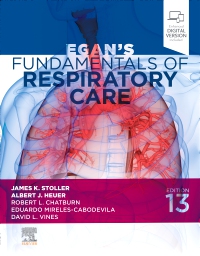 cover image - Egan's Fundamentals of Respiratory Care - Elsevier eBook on VitalSource,13th Edition