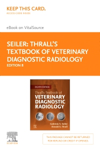 cover image - Thrall’s Textbook of Veterinary Diagnostic Radiology - Elsevier eBook on VitalSource (Retail Access Card), 8th Edition
