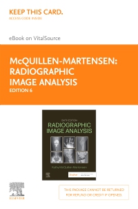 cover image - Radiographic Image Analysis - Elsevier E-Book on VitalSource (Retail Access Card),6th Edition