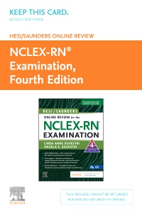cover image - HESI/Saunders Online Review for the NCLEX-RN Examination (2 Year) (Access Code),4th Edition