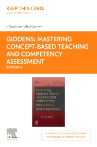 cover image - Mastering Concept-Based Teaching and Competency Assessment - Elsevier eBook on VitalSource (Retail Access Card),3rd Edition