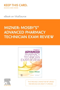 cover image - Mosby’s Advanced Pharmacy Technician Exam Review - Elsevier E-Book on VitalSource (Retail Access Card),1st Edition