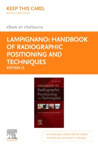 cover image - Bontrager's Handbook of Radiographic Positioning and Techniques - Elsevier eBook on VitalSource (Retail Access Card),11th Edition