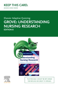 cover image - Elsevier Adaptive Quizzing for Understanding Nursing Research (Access Card),8th Edition