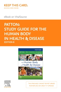 cover image - Study Guide for The Human Body in Health & Disease - Elsevier eBook on VitalSource (Retail Access Card),8th Edition