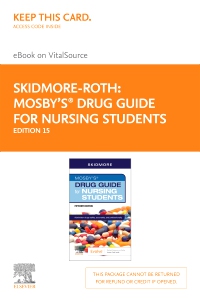 cover image - Mosby's Drug Guide for Nursing Students - Elsevier eBook on VitalSource (Retail Access Card),15th Edition