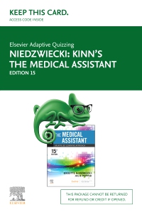 cover image - Elsevier Adaptive Quizzing for Kinn's The Medical Assistant (Access Card),15th Edition