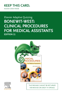 cover image - Elsevier Adaptive Quizzing for Clinical Procedures for Medical Assistants (Access card),11th Edition