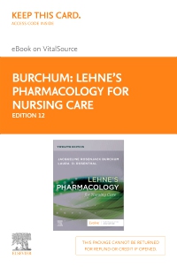 cover image - Lehne's Pharmacology for Nursing Care - Elsevier eBook on VitalSource (Retail Access Card),12th Edition