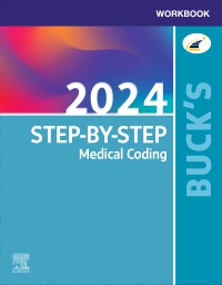 cover image - Buck's Workbook for Step-by-Step Medical Coding, 2024 Edition,1st Edition